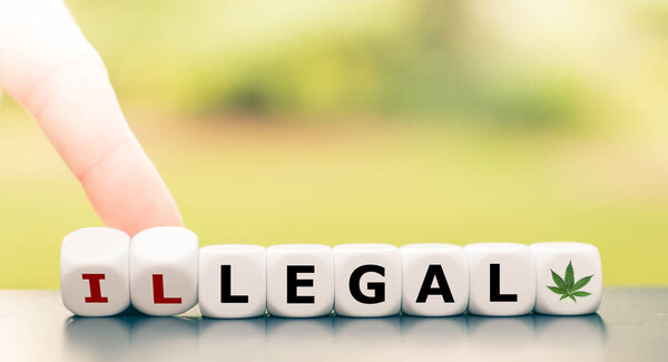 Symbol the legalization of cannabis.