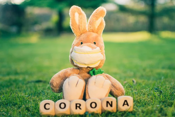 Symbol Für Die Osterfeierlichkeiten Während Der Corona Krise — Stockfoto