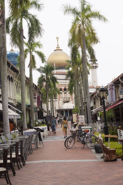 View to Sultan Mosque, centre of islamic culture — Stock Photo, Image
