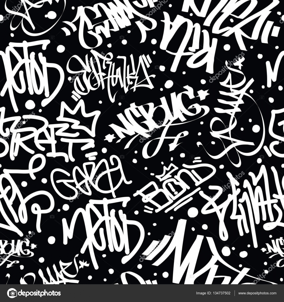 Background with a collection of graffiti drawings, Graffiti supplies and  creative elements on a hand-drawn background. Illustration Stock  Illustration