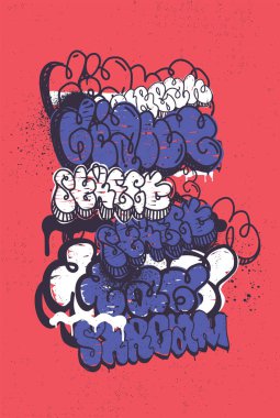 Grafiti Grunge arka plan