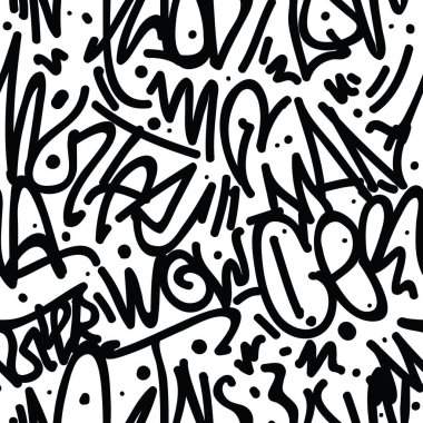 Graffiti sanat Seamless Modeli