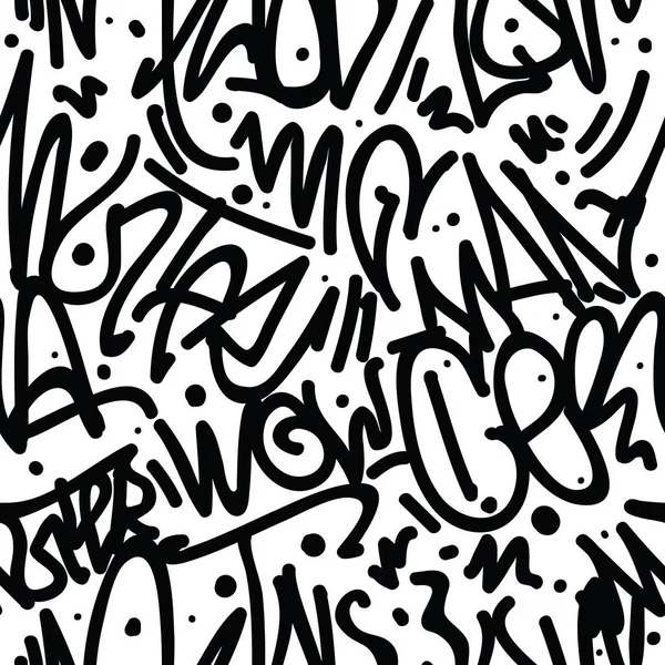 Graffiti sztuka Seamless Pattern — Wektor stockowy