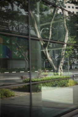 Pencere og modern şeffaf gökdelenler bina
