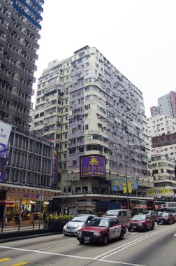 Hareketli şehirde meşgul sokak sahne faaliyete