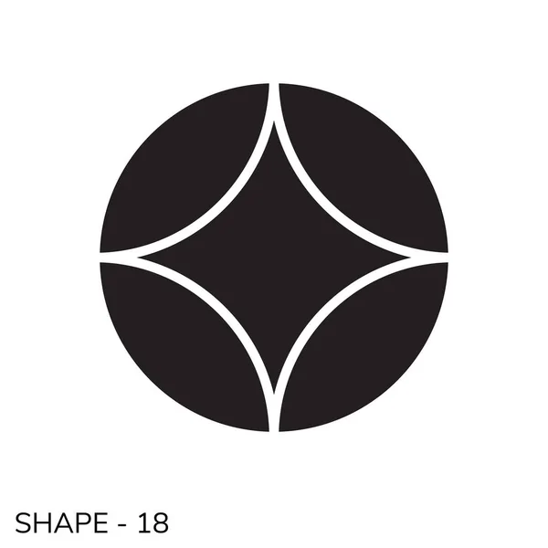 Простая геометрическая форма — стоковый вектор