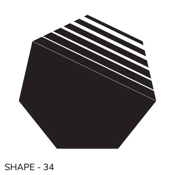 Enkel geometrisk form — Stock vektor