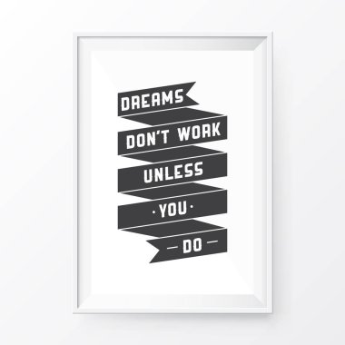 Poster çerçevesi alıntı