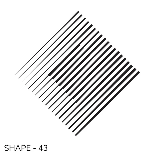 Forma geometrica semplice — Vettoriale Stock