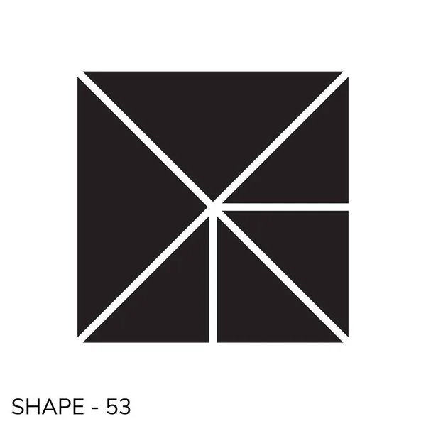 Jednoduchý geometrický tvar — Stockový vektor