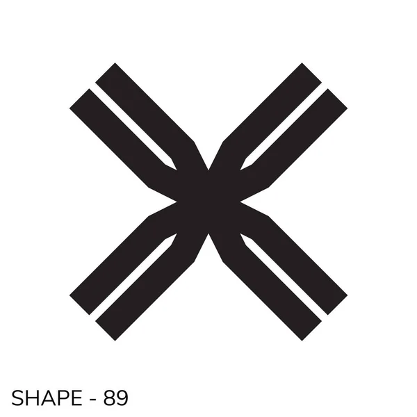 Forma geometrica semplice — Vettoriale Stock