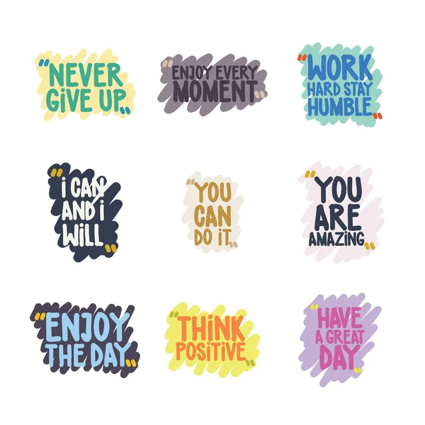 Handgeschreven Quote Set — Stockvector