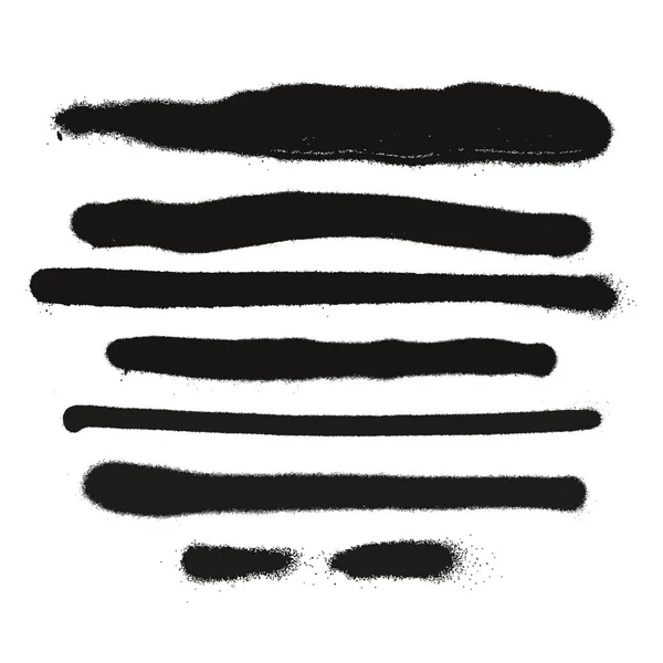 Brush Strokes Set — Stock Vector