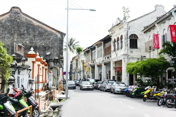 Penang, Malasia arquitectura calles estrechas — Foto de Stock