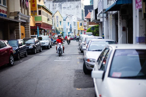 Penang, Malaysia architecture narrow streets — Stock Photo, Image