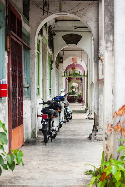 Penang, Malezja architektura uliczek — Zdjęcie stockowe