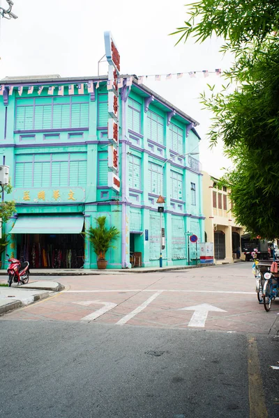 Penang, Malasia arquitectura calles estrechas — Foto de Stock