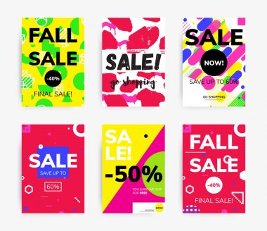 En az geometrik Poster Seti 