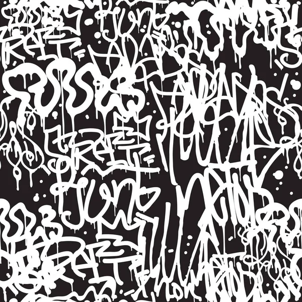 Nahtlose Muster-Graffiti — Stockvektor