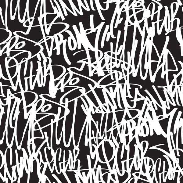 Nahtlose Muster-Graffiti — Stockvektor