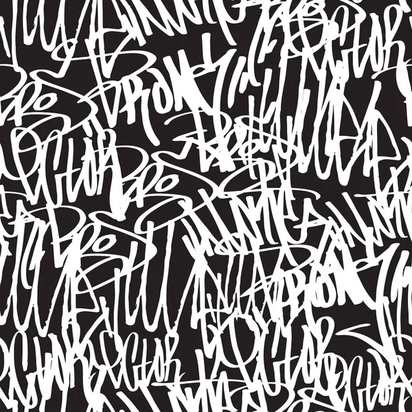 Naadloze patroon graffiti — Stockvector