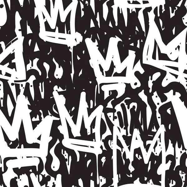Bezešvé pattern graffiti — Stockový vektor