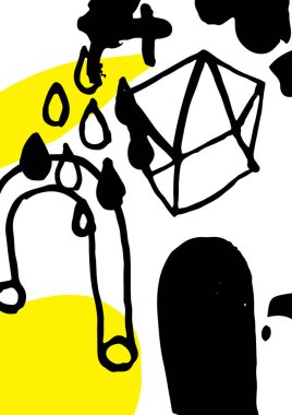 Basit dekoratif el yapımı arka plan