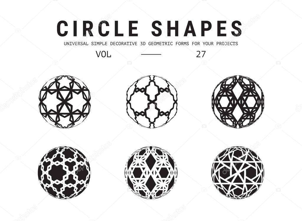Universal circle shapes set