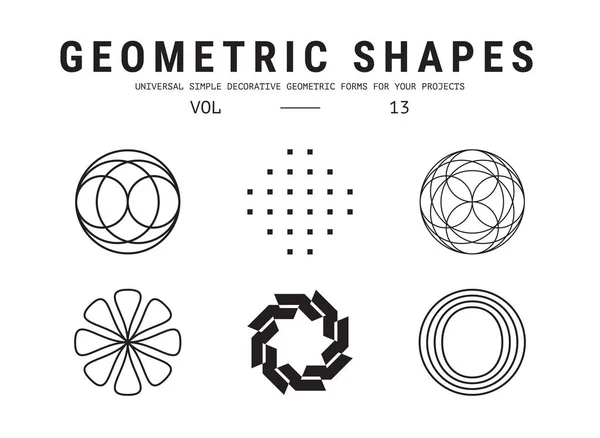 普遍的几何形状套 — 图库矢量图片