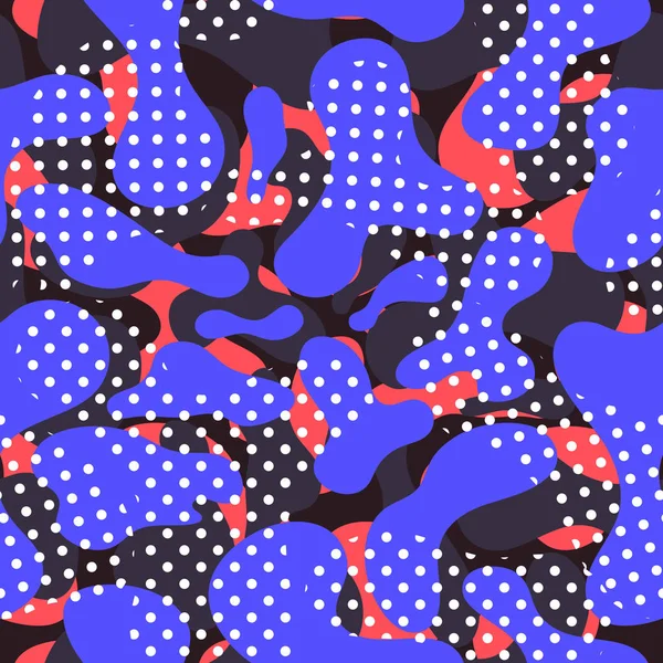 Fluide couleur motif sans couture moderne — Image vectorielle
