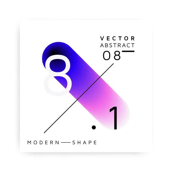 Vector abstracto forma colorida moderna — Archivo Imágenes Vectoriales