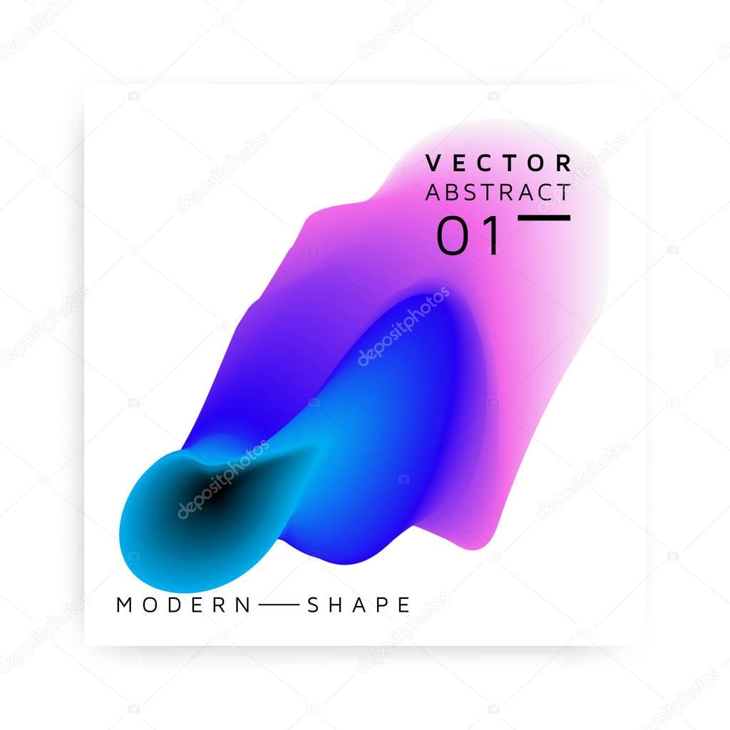 Abstract vector modern shape colorful