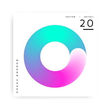 Soyut vektör modern renkli şekli