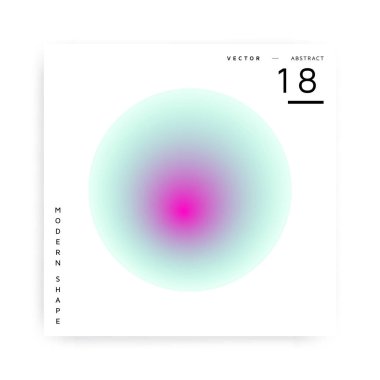 Soyut vektör modern renkli şekli