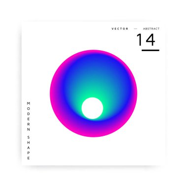 Soyut vektör modern renkli şekli