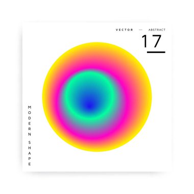 Soyut vektör modern renkli şekli