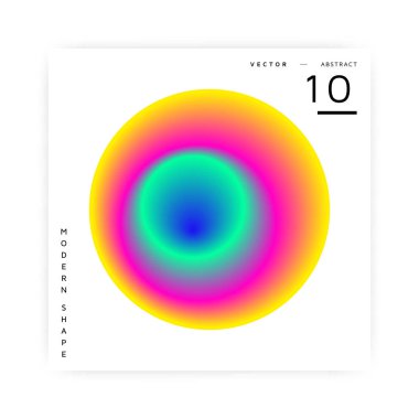 Soyut vektör modern renkli şekli