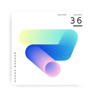 Modern renkli tasarlamak vektör şekli
