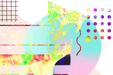 Basit geometrik şekiller ile orijinal arka plan