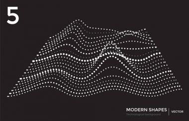Vektör modern şekli teknolojik arka plan