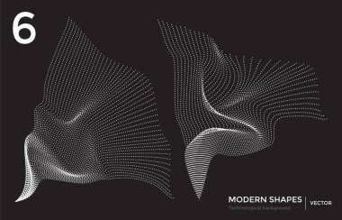Vektör modern şekli teknolojik arka plan