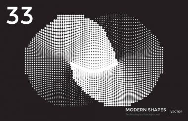 Vektör modern şekli teknolojik arka plan