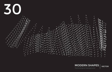 Vektör modern şekli teknolojik arka plan