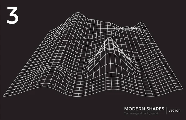 Vetor forma moderna fundo tecnológico —  Vetores de Stock