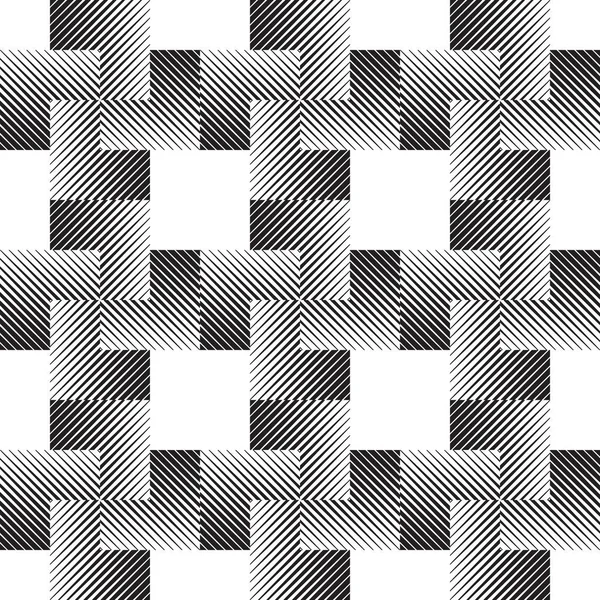 Forma abstracta repetitiva universal en blanco y negro — Vector de stock