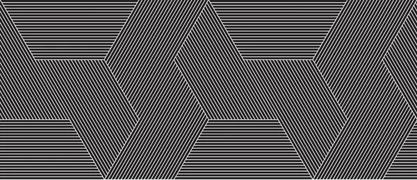 Universell wiederholende abstrakte Form in Schwarz und Weiß — Stockvektor