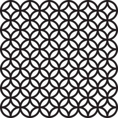 Vektör kesintisiz geometrik desen klasik süsleme