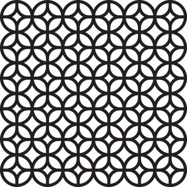 Vektör kesintisiz geometrik desen klasik süsleme