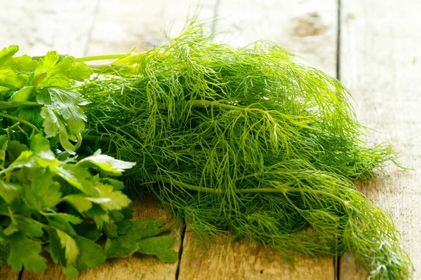 Fresh parsley and dill — Stock Photo, Image