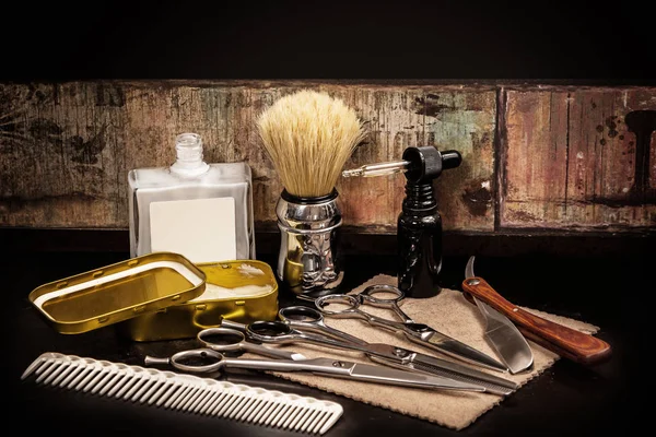 Différents équipements dans le salon de coiffure — Photo